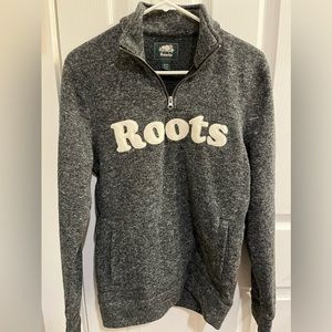 roots charcoal gray pullover